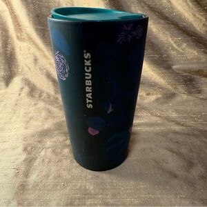 Starbucks 2021 Fall Peacock Rising Floral Double Wall Ceramic 12 oz Tumbler
